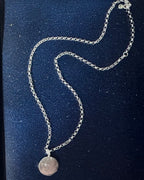 Bright Moon Paperclip Necklace