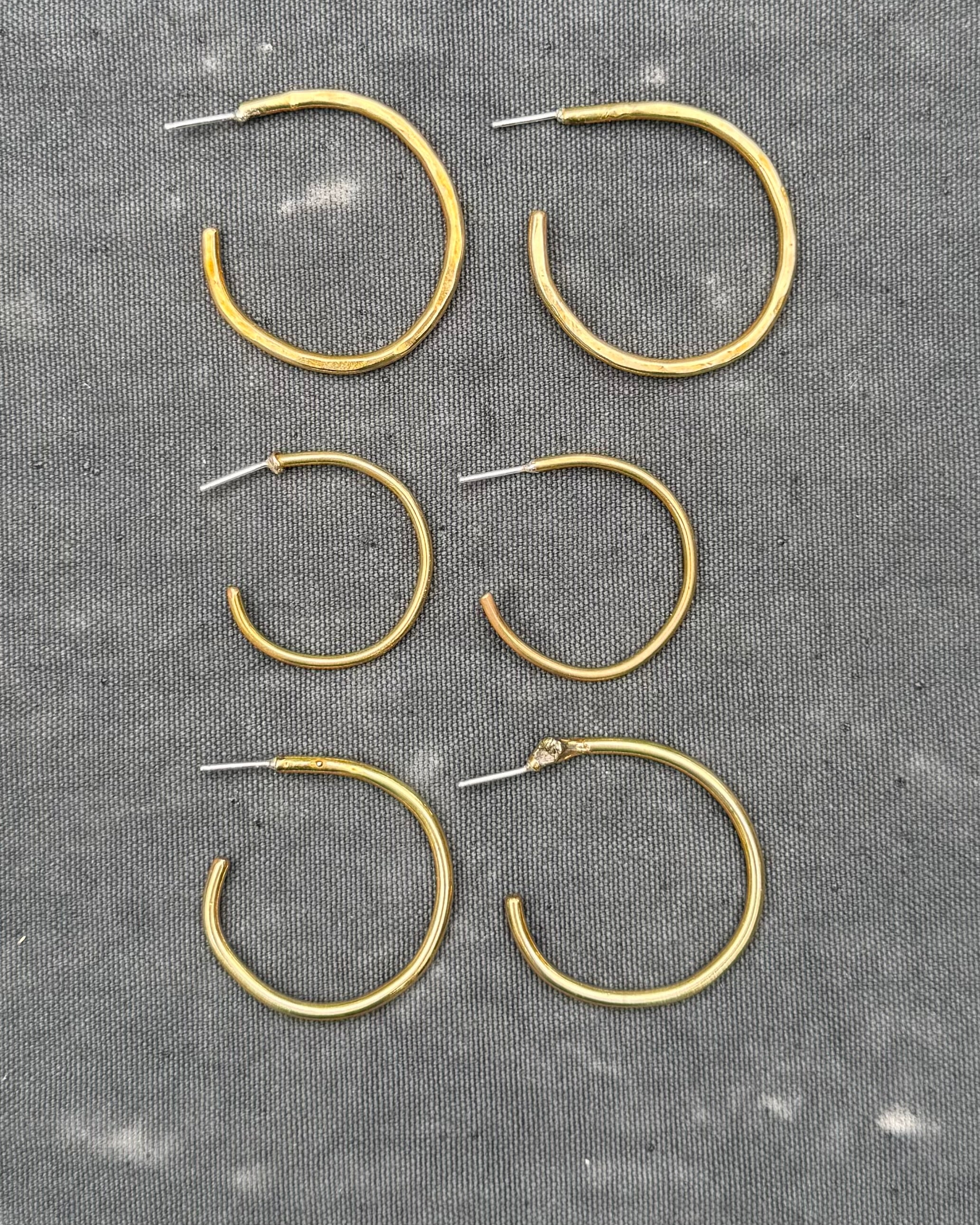 Organic Hoop Earrings