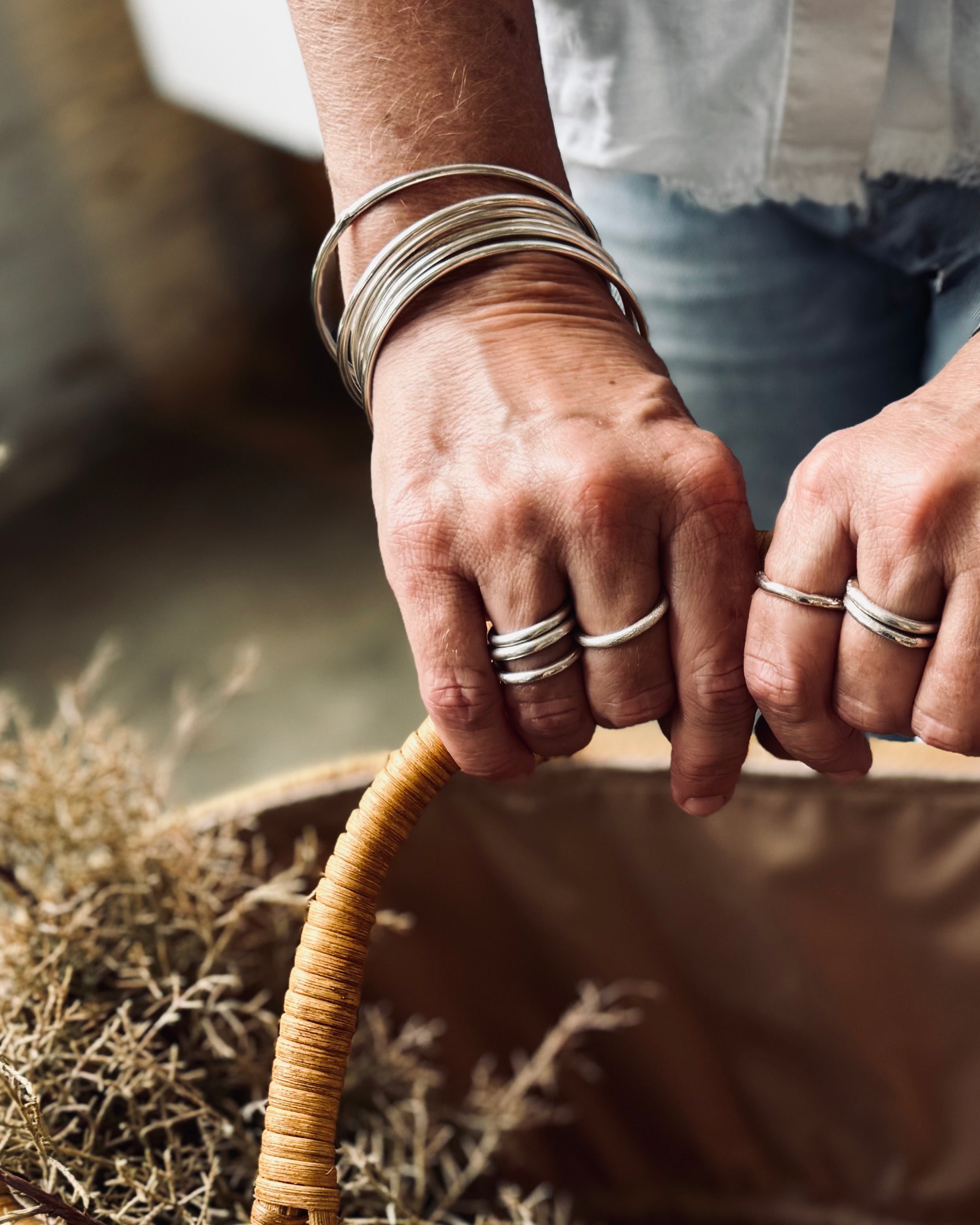 Signature Silver Stacking Ring