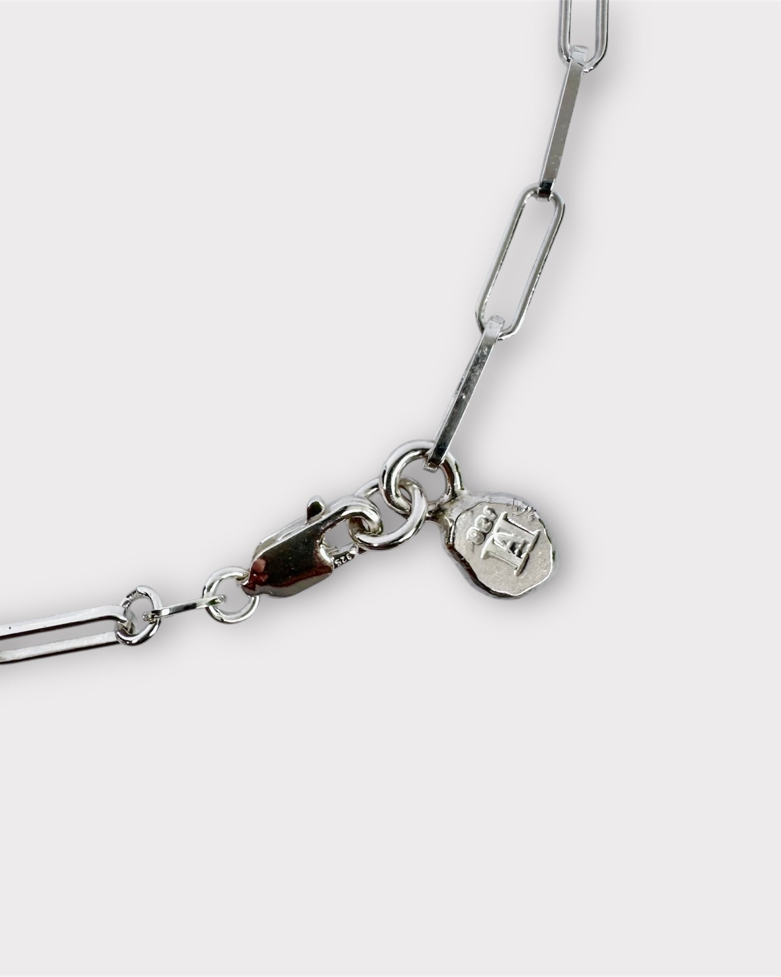 Bright Moon Paperclip Necklace