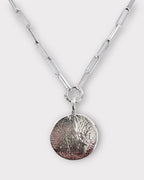 Bright Moon Paperclip Necklace