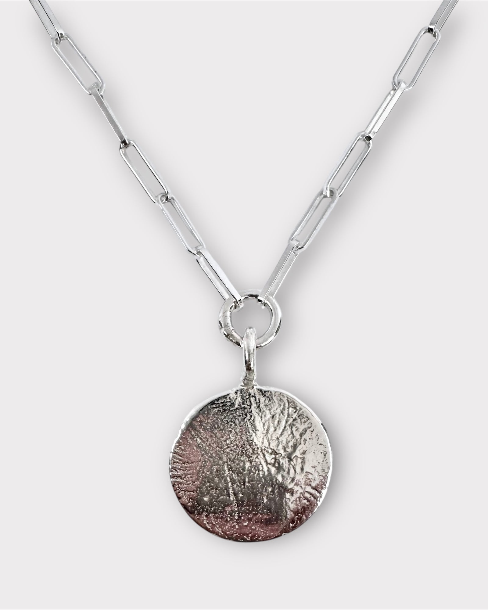 Bright Moon Paperclip Necklace